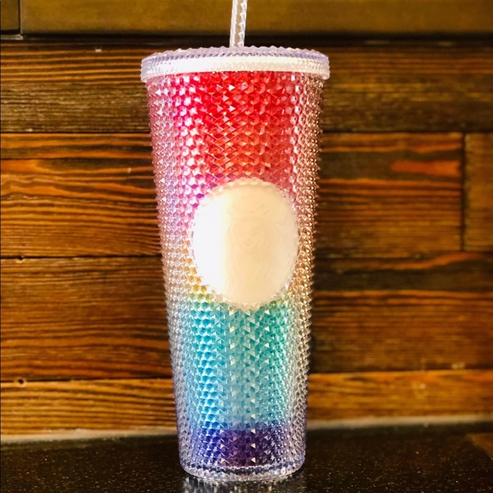 Starbucks rainbow jeweled tumbler cup